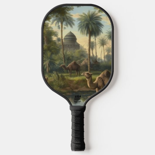 Botanisch: dromedarissen in het oerwoud bij een ri pickleball paddle (Voorkant)