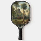 Botanisch: dromedarissen in het oerwoud bij een ri pickleball paddle (Achterkant)