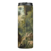 Botanisch: dromedarissen in het oerwoud bij een ri thermosbeker (Achterkant)