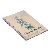 Botanisch Eigen Guest Book op 90e verjaardag Notitieboek (Rechterzijde)