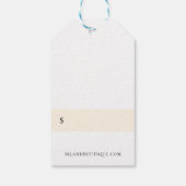 Botanisch eiland Bloemen Seahorse Prijs Labels Cadeaulabel (Achterkant)