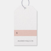 Botanisch eiland Bloemen Seahorse Prijs Labels Cadeaulabel (Achterkant)