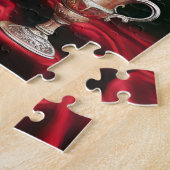 Botanisch Elegant Boeket Rode Rozen Legpuzzel (Zijkant)