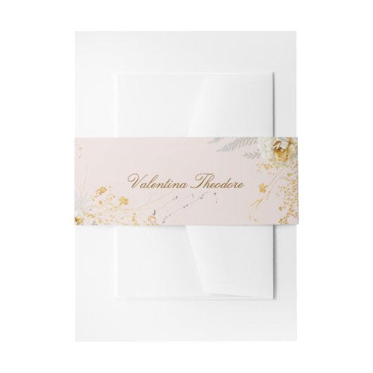 Botanisch Elegant Boho baby shower Uitnodigingen Wikkel (Voorkant Voorbeeld)