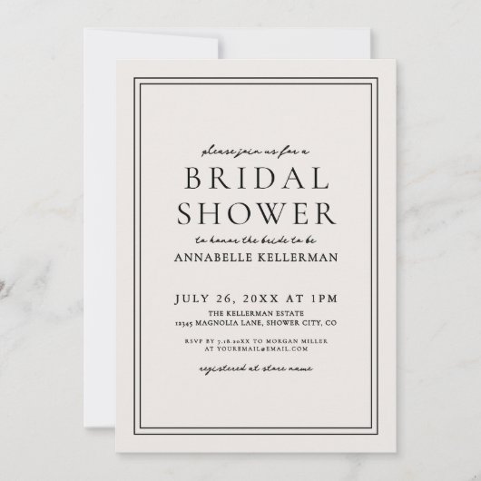 Botanisch Elegant Bold Wildflower Vrijgezellenfees Kaart (Voorkant)