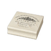 Botanisch Elegant Bruiloft Retouradres Rubberstempel (Stempel)