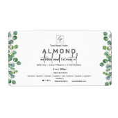 Botanisch Elegant Huishoudzeep Label (Voorkant)