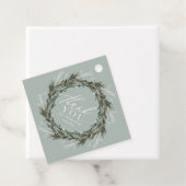 Botanisch elegant modern baby shower dank u bedankjes labels (In situ)