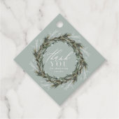 Botanisch elegant modern baby shower dank u bedankjes labels (Voorkant)