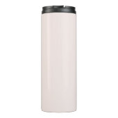 Botanisch Elegant Modern Minimalistisch Roze Thermosbeker (Achterkant)
