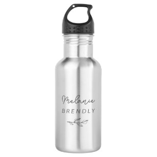 Botanisch Elegant Modern Minimalistisch Waterfles