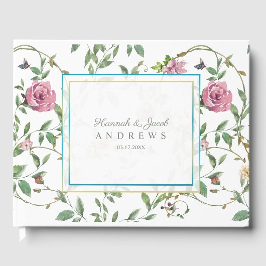 Botanisch en Floral ontwerp Gastenboek (Voorkant)