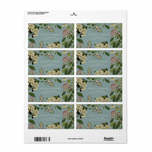 BOTANISCH ETIKET-EENDENEI ETIKET (Full Sheet)