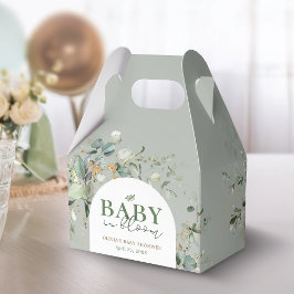 Botanisch eucalyptus Baby shower Bedankdoosjes