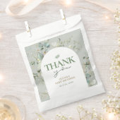 Botanisch eucalyptus Baby shower Bedankzakje (Geknipt)