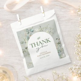Botanisch eucalyptus Baby shower Bedankzakje