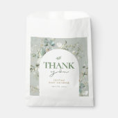 Botanisch eucalyptus Baby shower Bedankzakje (Voorkant)