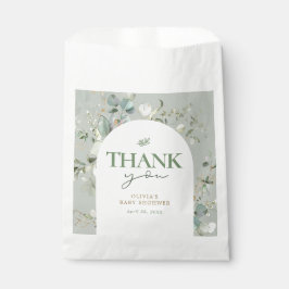 Botanisch eucalyptus Baby shower Bedankzakje