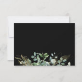 Botanisch Eucalyptus Goudblad Modern Design  RSVP Kaartje (Achterkant)