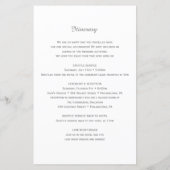 Botanisch Eucalyptus Greenery Weclome-programma (Achterkant)