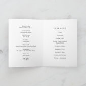 Botanisch Eucalyptus Leaves Wedding Book Program Aankondiging (Binnen)