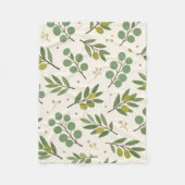 Botanisch fleece deken (Voorkant)