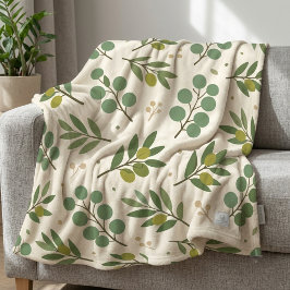 Botanisch fleece deken