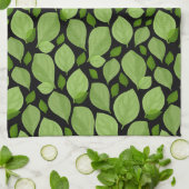 Botanisch flesje van het groene leboog theedoek (Gevouwen)