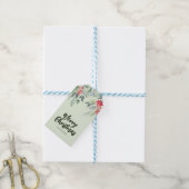 Botanisch Foliage-thema Kerstmis Diner Party Cadeaulabel (Met Touw)