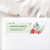 Botanisch Foliage-thema Kerstmis Diner Party Etiket (Insitu)