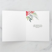 Botanisch Foliage-thema Kerstmis Diner Party Kaart (Binnen)