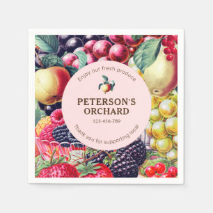Botanisch Fruit Lokaal Boerenlabel Servet