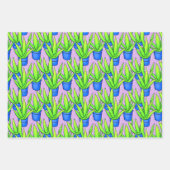 Botanisch gebladerte groen blad inpakpapier vel (Voorkant 3)