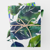 Botanisch gebladerte groen blad inpakpapier vel (In situ)