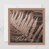 Botanisch gebladerte van Mocha Mousse Bedankkaart (Voorkant)