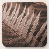 Botanisch gebladerte van Mocha Mousse Bier Onderzetter (Voorkant)