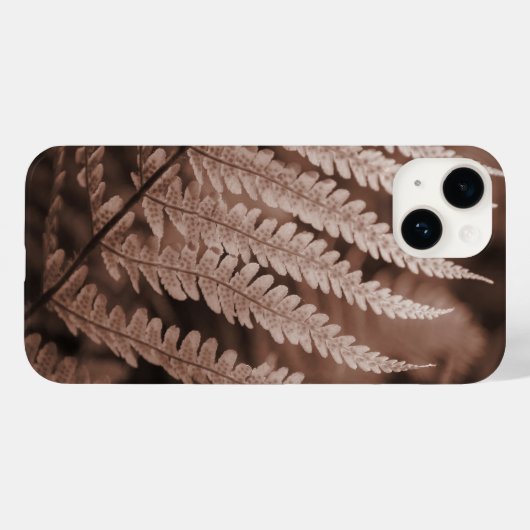 Botanisch gebladerte van Mocha Mousse Case-Mate iPhone Case (Achterkant (horizontaal))