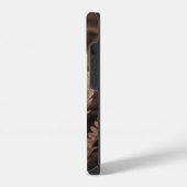 Botanisch gebladerte van Mocha Mousse iPhone Hoesje (Linkerkant)