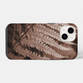 Botanisch gebladerte van Mocha Mousse iPhone Hoesje (Achterkant horizontaal)