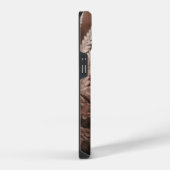Botanisch gebladerte van Mocha Mousse iPhone Hoesje (Rechterkant)