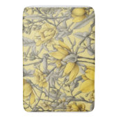 Botanisch geel bloemen patroon badmat (Voorkant Verticaal)
