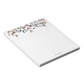 Botanisch geïllustreerd Moderne Gepersonaliseerde  Notitieblok (Schuin)