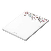 Botanisch geïllustreerd Moderne Gepersonaliseerde  Notitieblok (Linkerzijde)