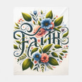 botanisch geloof fleece deken (Voorkant)