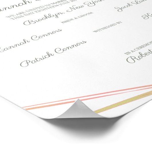 Botanisch Geometrisch met Bladeren & Vlinder Poster (Hoek)