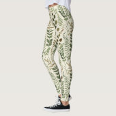 Botanisch geperst bladerenpatroon – Varentprint Leggings (Links)