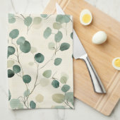 Botanisch geperst bladpatroon – Varentprint (2) Theedoek (Quarter Fold)