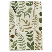 Botanisch geperst bladpatroon – Varentprint Medium Cadeauzakje (Voorkant)