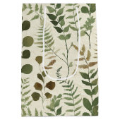 Botanisch geperst bladpatroon – Varentprint Medium Cadeauzakje (Achterkant)