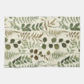 Botanisch geperst bladpatroon – Varentprint Theedoek (Horizontaal)